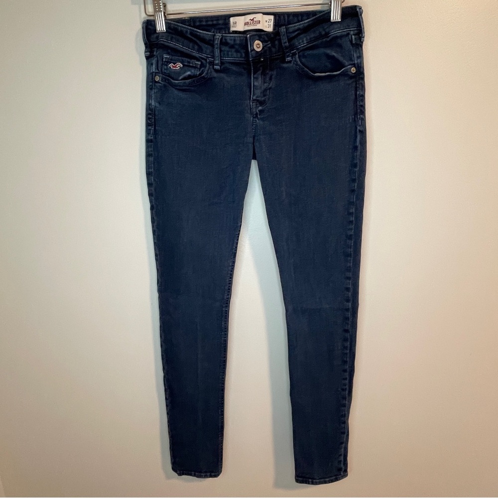 Hollister Women's Dark Blue Skinny Jeans